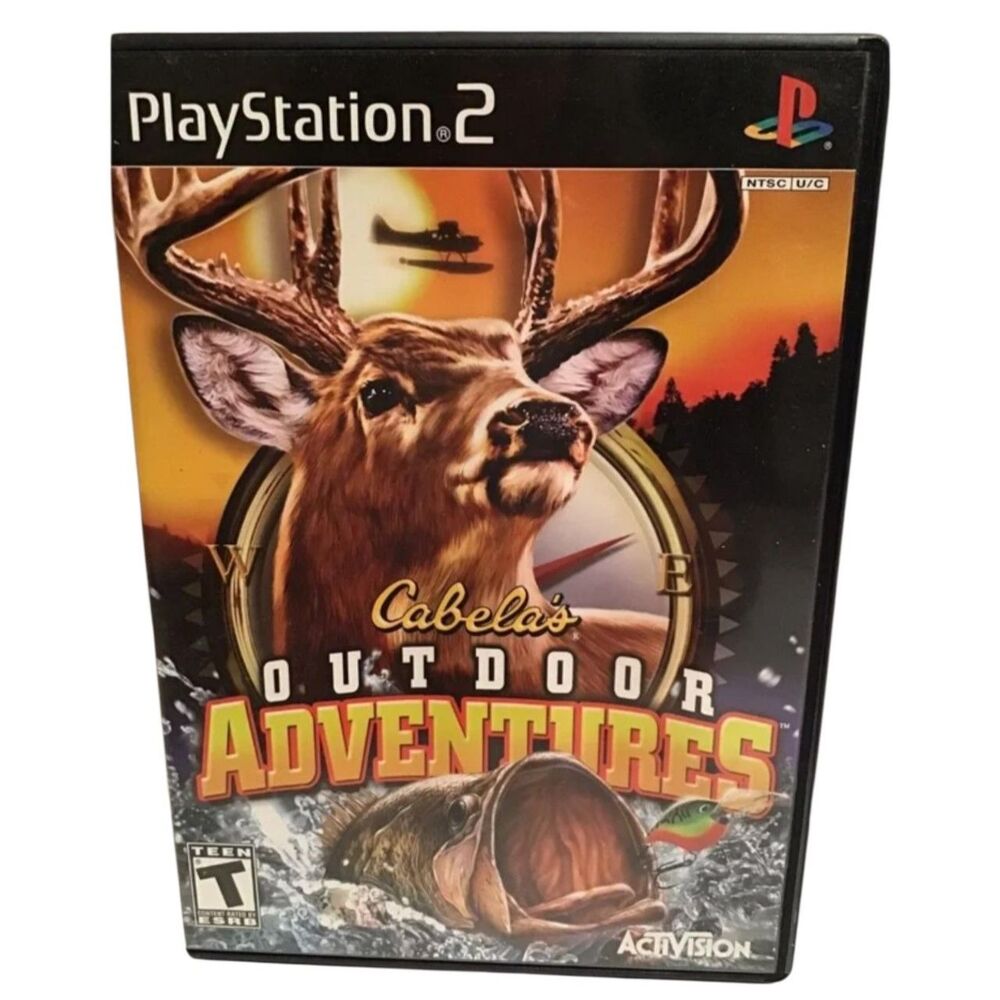 Cabela's Outdoor Adventures PS2 Hunting Fishing Game Complete Manual Vintage CIB